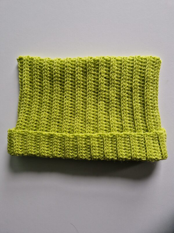 Crochet Cat Hat - Zest Green - Image 2