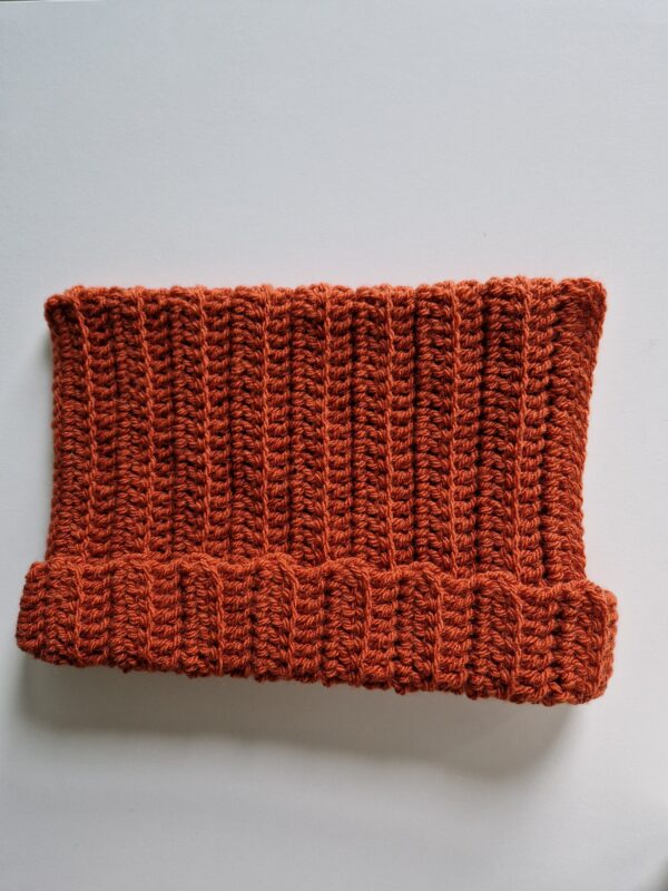 Crochet Cat Hat - Fox Orange - Image 2