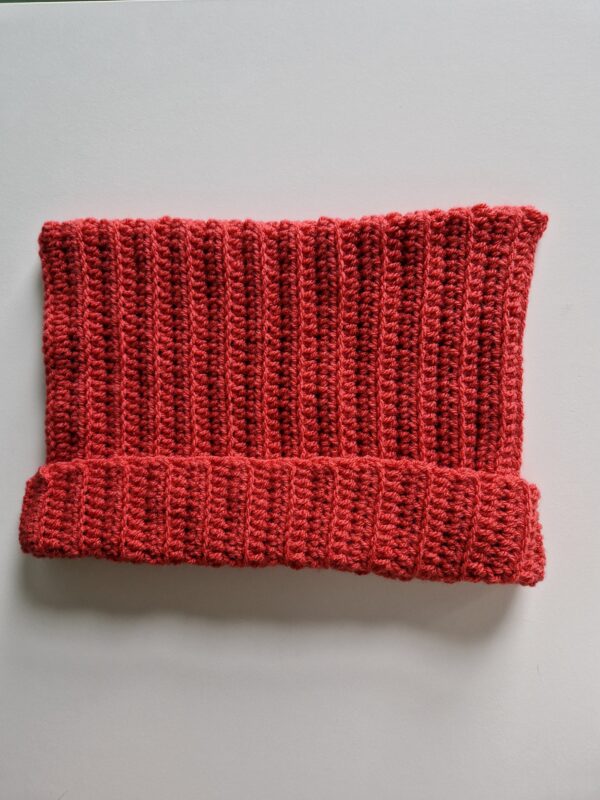 Crochet Cat Hat - Faded Red - Image 2