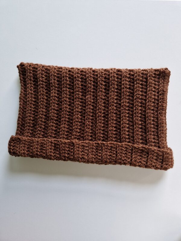 Crochet Cat Hat - Brown - Image 2