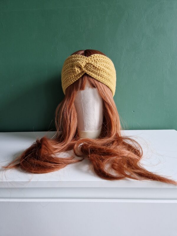 Crochet Ear Warmer - Mustard Yellow