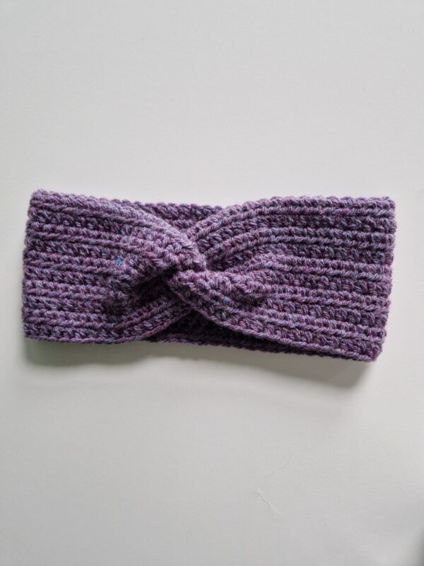 Crochet Ear Warmer - Dusty Lavender - Image 2