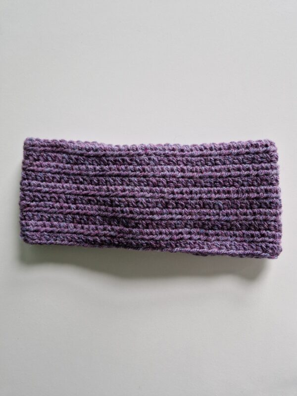 Crochet Ear Warmer - Dusty Lavender - Image 3