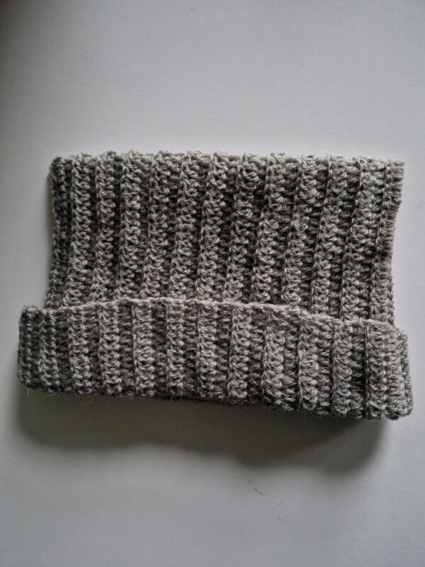 Crochet Cat Hat - Grey - Image 2